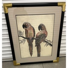 Earlene DeShon Hand Colored Etching Art 'Sienna Tails' Original Museum-quality picture