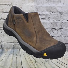KEEN Brixen Lo Waterproof Insulated Shoes Mens 10.5 Brown Leather Winter Hiking picture