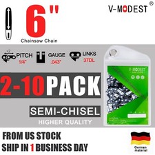 2-10Pcs Replace 6-Inch Mini Chainsaw Chain 1/4'' .043