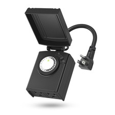 BN-LINK Outdoor Mechanical Plug in Timer - Heavy Duty 2 Grounded Timer outlets picture