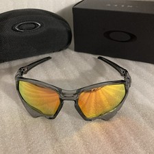 oakley plazma sunglasses prizm lenses Gray frame Polarized 9019 New With Case picture