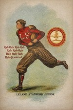 🏈 Vintage Stanford University Football Poster - Circa 1900s - 24x36” - Pub Art picture