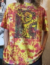 Vintage 1993 Grateful Dead Tie Dye Dancing Bear T-Shirt XL picture