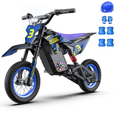 RIXOC DK12 36V Electric Dirt Bike 700W 15.5MPH 5.2Ah Max 14Miles for Kids 3-8 picture