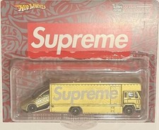 Custom Hot Wheels Team Transport Gold TESLA Model S Supreme Series w/Real Riders picture