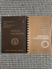 2 Books, Diagnostic And Statistical Manual DSM-ll 2nd , DSM-I , Mental Disorders picture