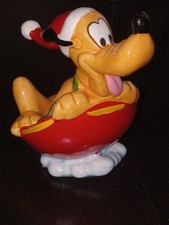 Enesco Walt Disney Mickey's Winter Wonderland - Pluto in Saucer Sled 653055 picture