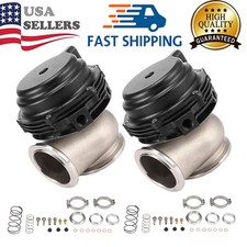 44mm External Wastegate Complete Kit Springs Flanges Boost Control Alloy picture