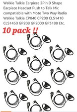 10 x  2-Pin Headset Earpiece  Motorola  picture
