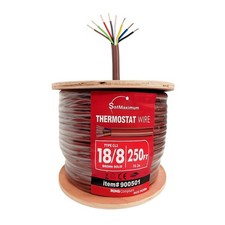 250ft - 18AWG Thermostat Alarm Security HVAC Wire Brown 18/8 CL2 Solid CCA Cable picture