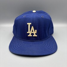 Vintage Los Angeles Dodgers Wool SnapBack Hat Cap Mens New Era Made In USA picture