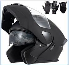 Adult Modular Motorcycle Helmets DOT Approved Flip up Dual Visor Full Face ,  XL picture