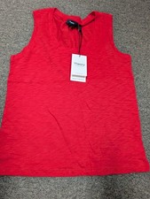 Theory Size Medium Grenadine Red Easy Tank NWT Women's picture
