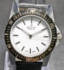 Vintage Breitling 17 Jewels Manual Winding Swiss Made Men’s Watch white Dial picture