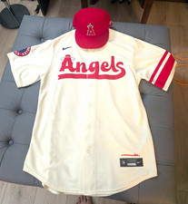 Authentic Shohei Ohtani Nike City Connect Angels Jersey with New Era Angels Cap picture