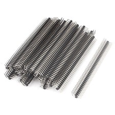 24Pcs Dual Row 2x40Pin 2.0mm Right Angle Male Pin Header IC Connector picture