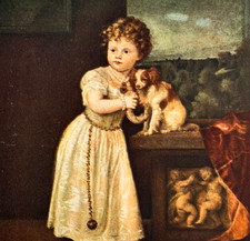 c1920-30s The Strozzi Child Titian Color Plate Print Classic Antique Art Repro picture