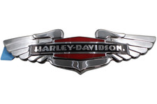 62276-05 NEW OEM HARLEY-DAVIDSON FLSTN SOFTAIL DELUXE LEFT GAS TANK MEDALLION picture