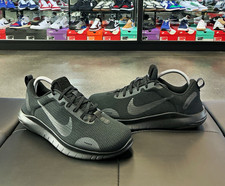 Nike Men's Black/Gray Mesh Lace-Up Low Top Athletic Sneakers Gym Training picture