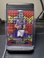 2024 Panini Mosaic - Lamar Jackson #15 Red & Yellow Mosaic Prizm /80 RAVENS picture