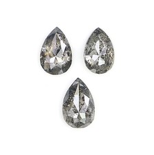 0.48 CT Natural Loose Pear Shape Diamond 4.60 MM Salt And Pepper Diamond LQ2896 picture