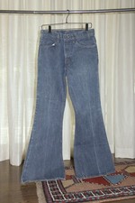 Vintage 70s Levi’s Orange Tab Bell Bottom Flare Jeans 32x34 picture