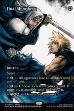 Final Showdown (Borderless) Foil Final Fantasy Promo Playtest Card picture
