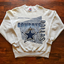 Vintage 90s Dallas Cowboys Womens Sweatshirt Size Medium Hanes Activewear picture