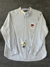 NWT Vintage Polo Ralph Lauren Shirt 2XL Custom Fit Button-Up XIV 1948 Games Mens picture