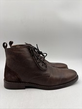 Crown Vintage Men’s Granvill Cognac Brown Lace-Up Boots, Size 11 M picture