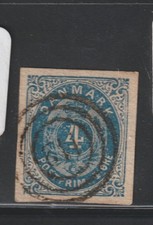 Denmark 1876  4s Blue  bwcol 104 picture