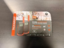 Motorola Solutions T275 Two-Way Radios Orange W/ Black 2 Pack picture