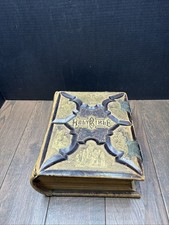 Antique 1880’s HOLY BIBLE OLD AND NEW TESTAMENTS DR. WM. SMITH SYRACUSE N.Y. picture