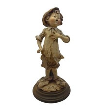 Giuseppe Armani Singing Boy Figurine Vintage Italian Sculpture Signed GA Base 8
