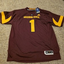 Arizona State University Adidas PT42 Bergundy Football Jersey NWT - Size XL #1 picture