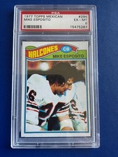 Variety of 1977 Topps MEXICAN graded football cards picture