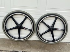 Pair 24” X-core Wheelchair Wheels Ki Mobility Catalyst Wheelchair W/ Axle Pin picture