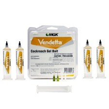 Vendetta Cockroach Bait Gel ( 4 Tubes + Plunger + Tip ) Kills Roaches picture