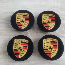 4 X OEM PORSCHE ALLOY WHEEL CENTRE CAPS 76MM  picture