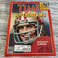 VINTAGE TIME MAGAZINE Newsstand January 25, 1982 JOE MONTANA San Francisco 49ers picture