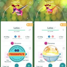 Pokémon Go - Shiny Dynamax Latios-Latias ✨ - Mini PTC or TRADE picture