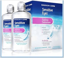 Bausch + Lomb Sensitive Eyes Saline Solution 12 Fl Oz (Pack Of 2) picture