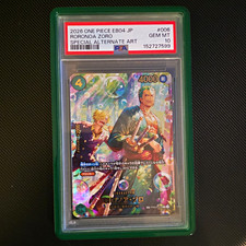 Bandai One Piece CCG Roronoa Zoro EB04 JP #006 Special Foil Alt Art PSA10 picture