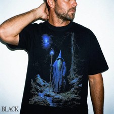 Dark Wizard Fantasy Mage Magic Graphic Comfort Tee picture
