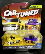 MGA CarTuned Series 9 Double Pack - '87 Chevy C10 / '90 Chevy 454 SS,New,toy car picture
