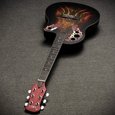 Acoustic Electric Guitar with Round ABS Back, Spruce Top, Cutaway, and Gig Bag picture