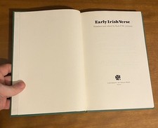 Early Irish Verse by Ruth P. Lehmann (1982, Hardcover) picture