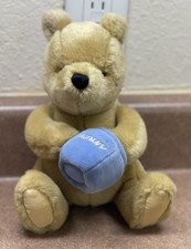 Vintage Gund Disney Classic Winnie The Pooh Plush Stuffed Animal Hunny Jar 8