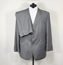Bespoke Dormeuil Essential Men’s 2-Piece Grey Pinstripe Wool Suit picture