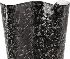 VViViD+ Forged Composite Carbon Patternless Car Vinyl Wrap 10ft x 5ft, Black picture